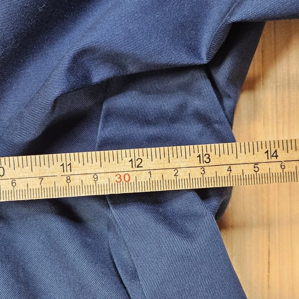 Orvis Chino Pants Women 16 Blue‎ Cotton Blend Stretch Straight Leg Workwear
